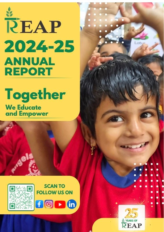 Cover of the REAP Annual Report 2024–25